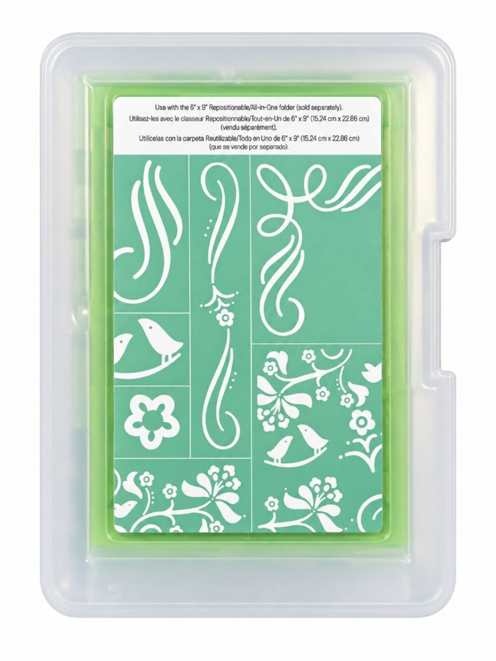 Cuttlebug Songbird Repositionable Embossing Plates All-in-One Scrapbook Craft